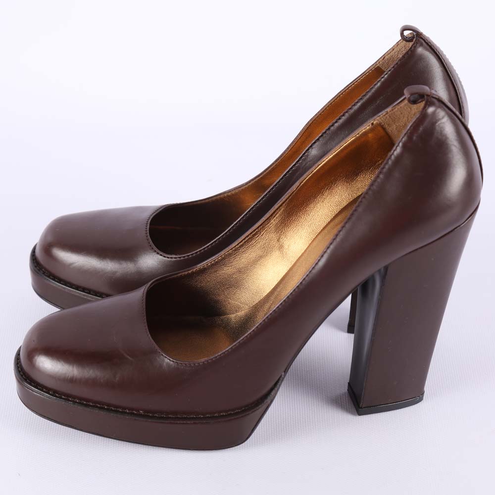 Prada Leather Platforms