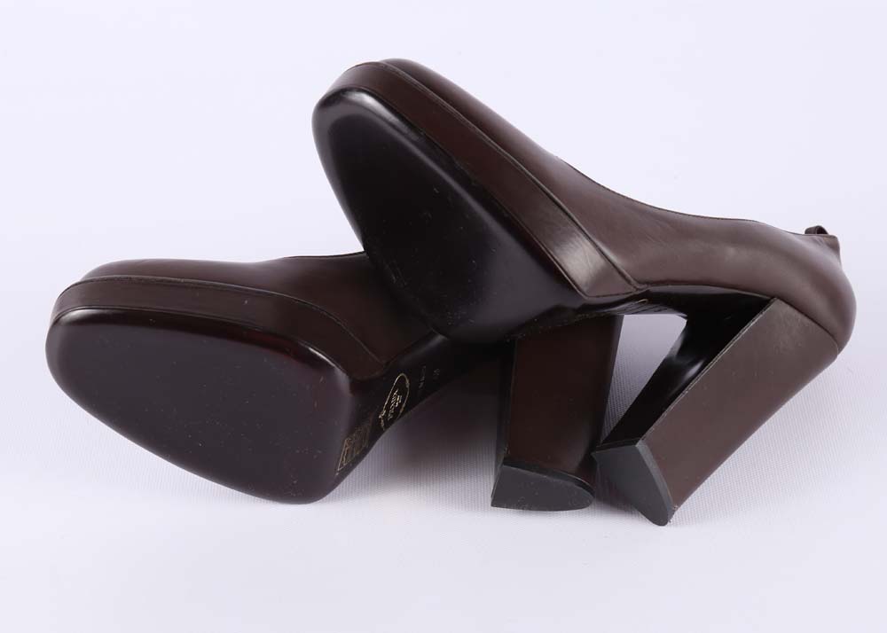 Prada Leather Platforms