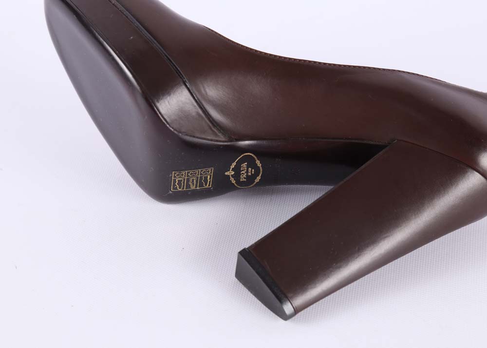 Prada Leather Platforms