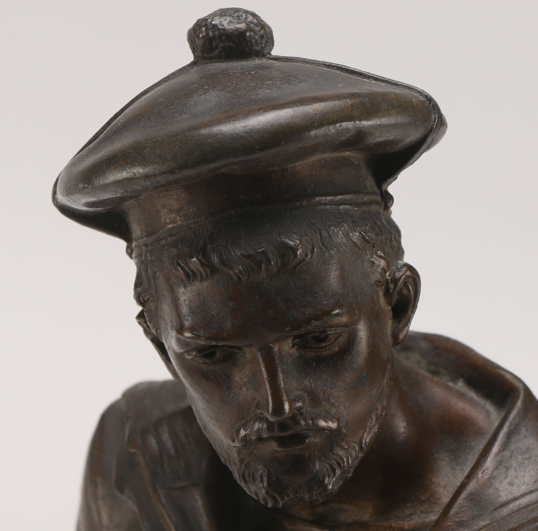 Anatole Jean Guillot Bronze Statue of a Sailor