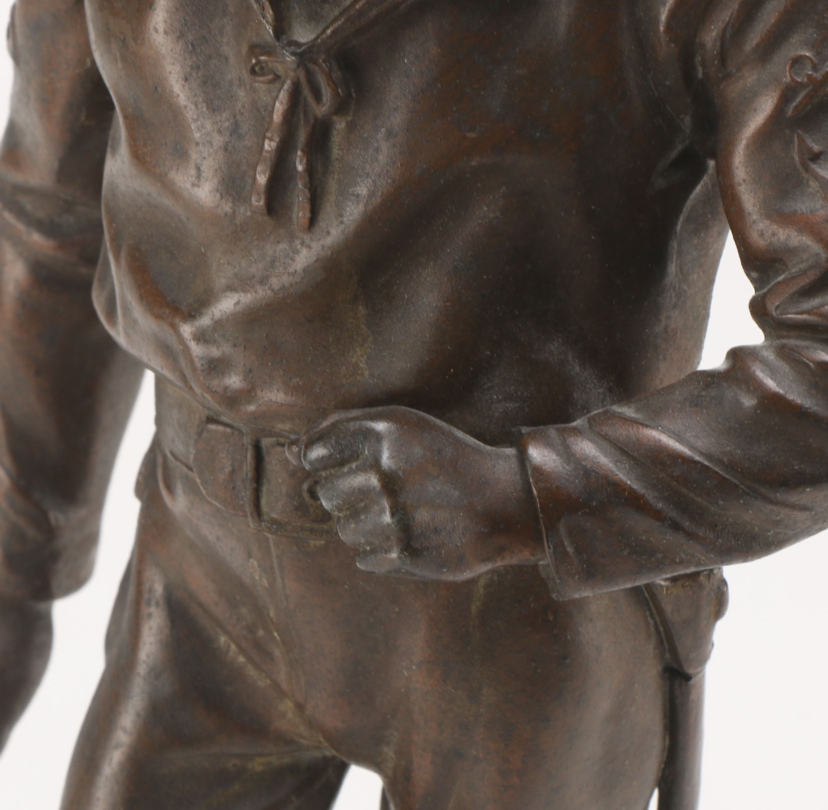 Anatole Jean Guillot Bronze Statue of a Sailor