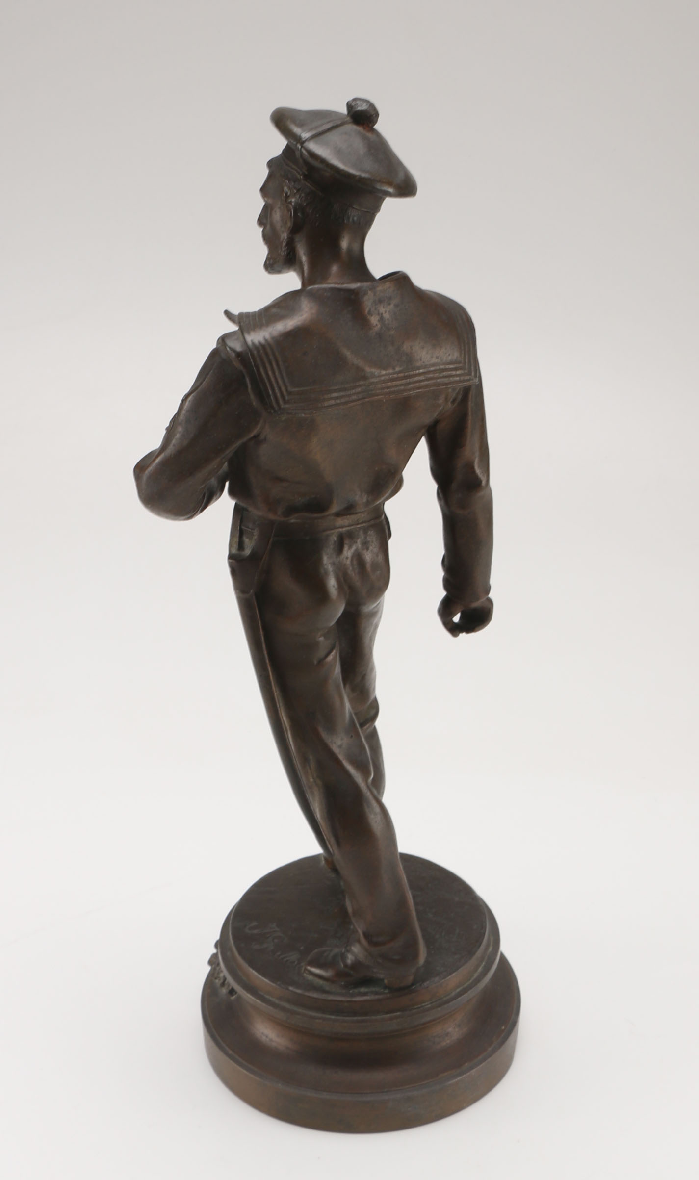 Anatole Jean Guillot Bronze Statue of a Sailor