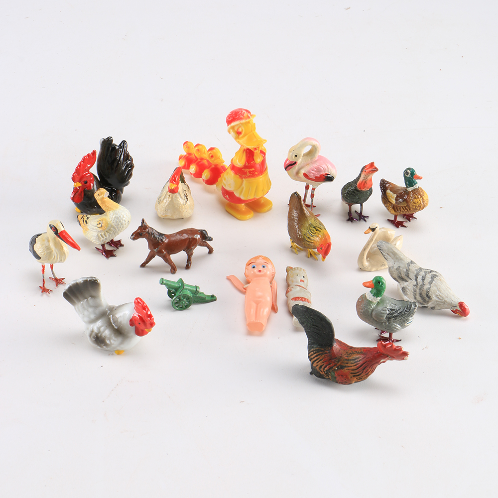 Collection of Vintage Animals and Toy Figurines