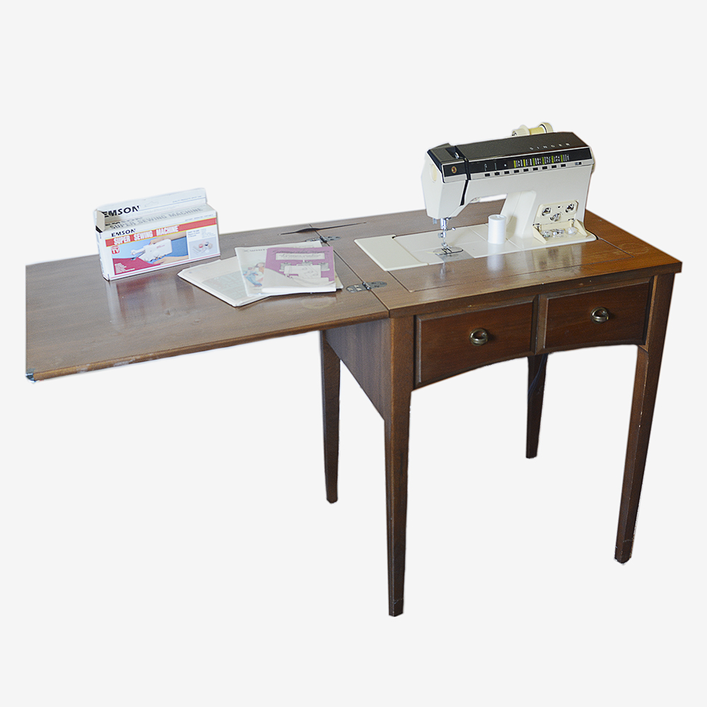 Vintage Singer Sewing Machine Table