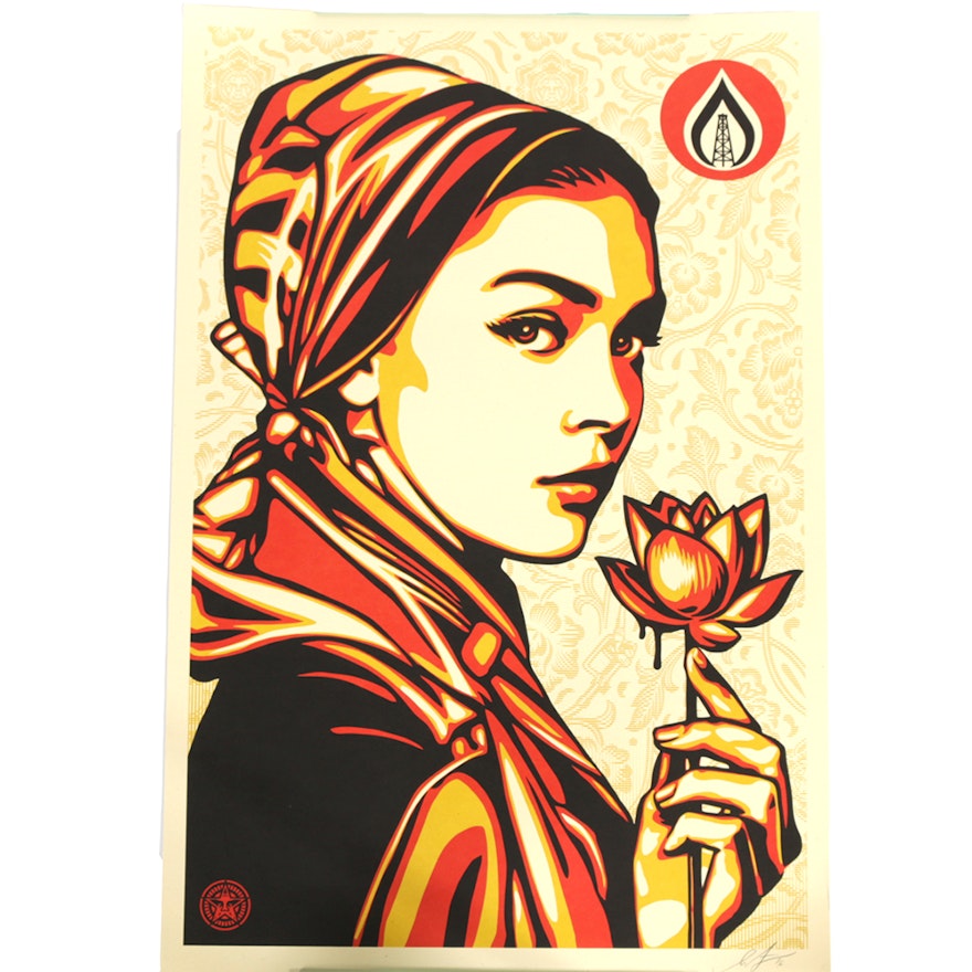 Shepard Fairey Signed Offset Lithograph "Natural Springs"
