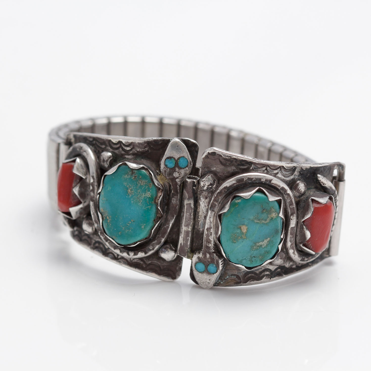 Effie C. Zuni Sterling Silver Stone Watch Band