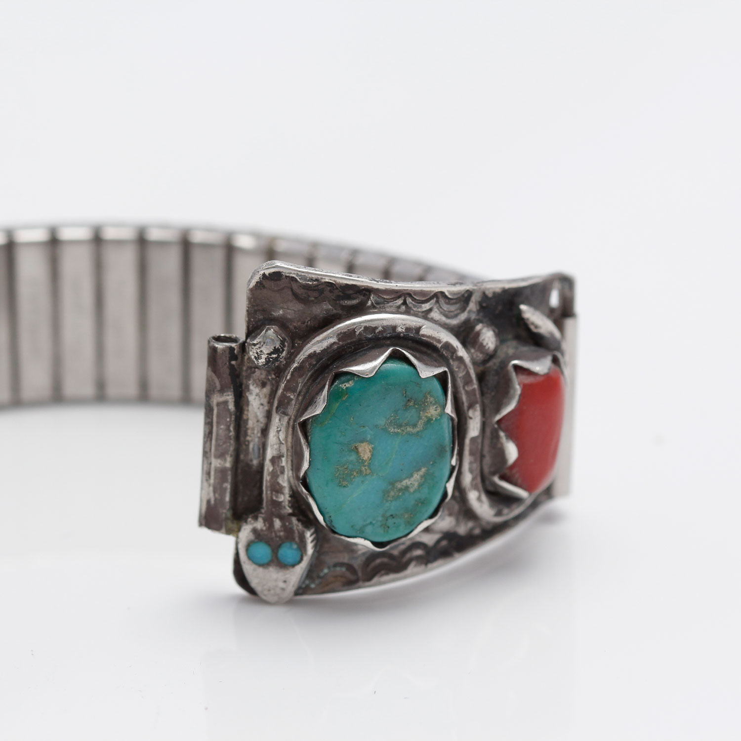 Effie C. Zuni Sterling Silver Stone Watch Band