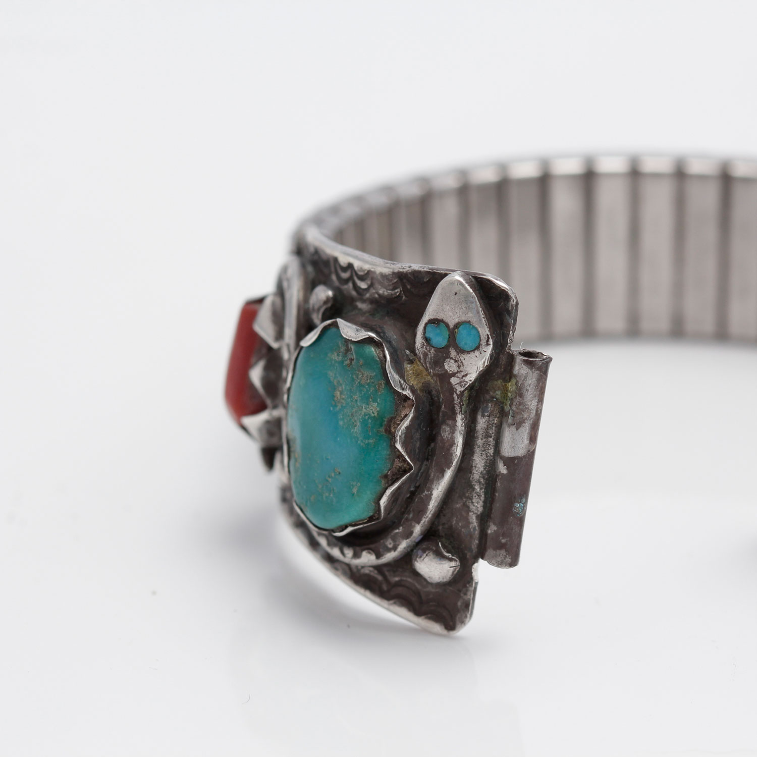 Effie C. Zuni Sterling Silver Stone Watch Band