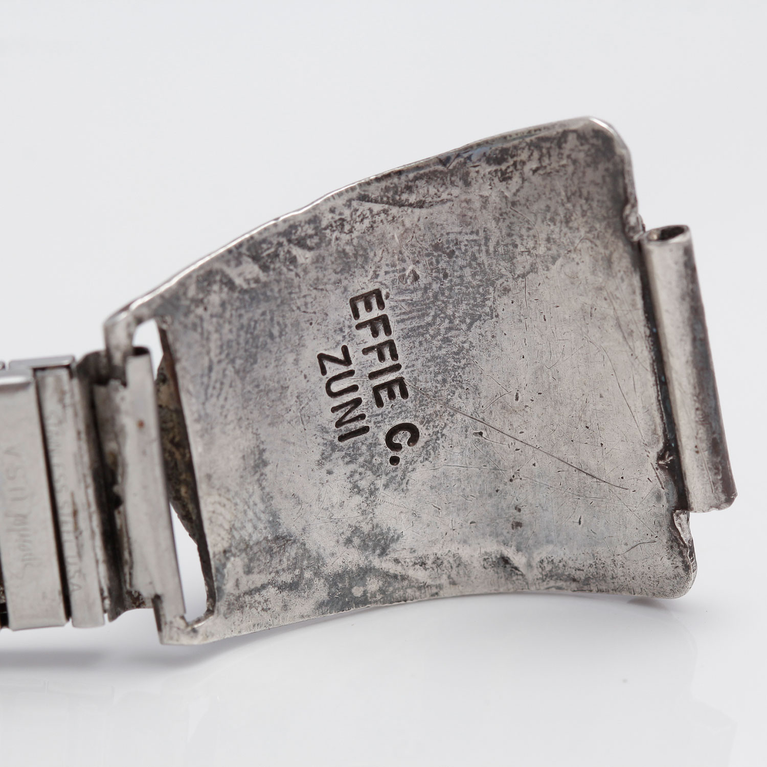 Effie C. Zuni Sterling Silver Stone Watch Band