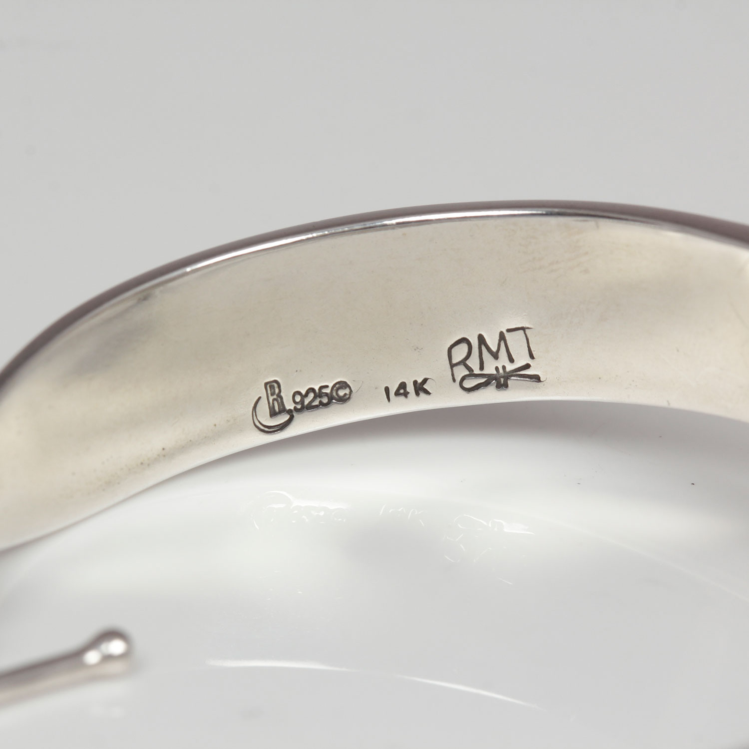 RMT Sterling Silver Corazon Watch with 14K Gold Inlay