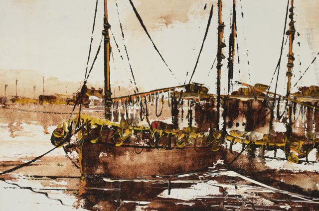 Adriano Marcello Signed Oil Painting on Canvas