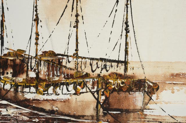 Adriano Marcello Signed Oil Painting on Canvas