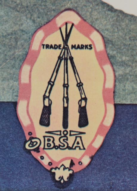 B.S.A. Motor Bicycles Offset Lithograph Poster