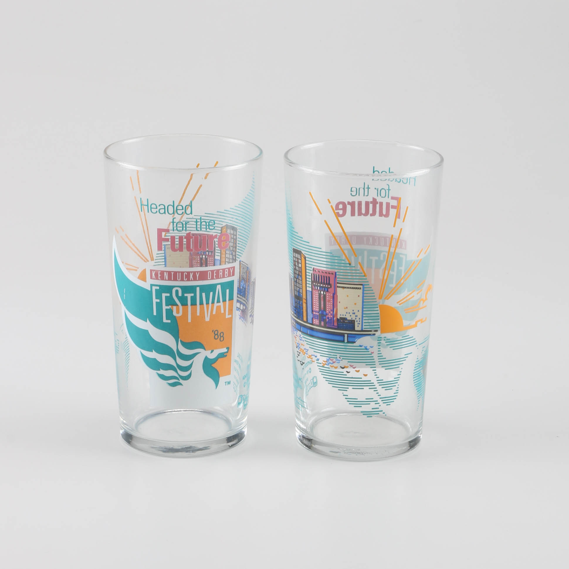 1988 Kentucky Derby Festival Glasses