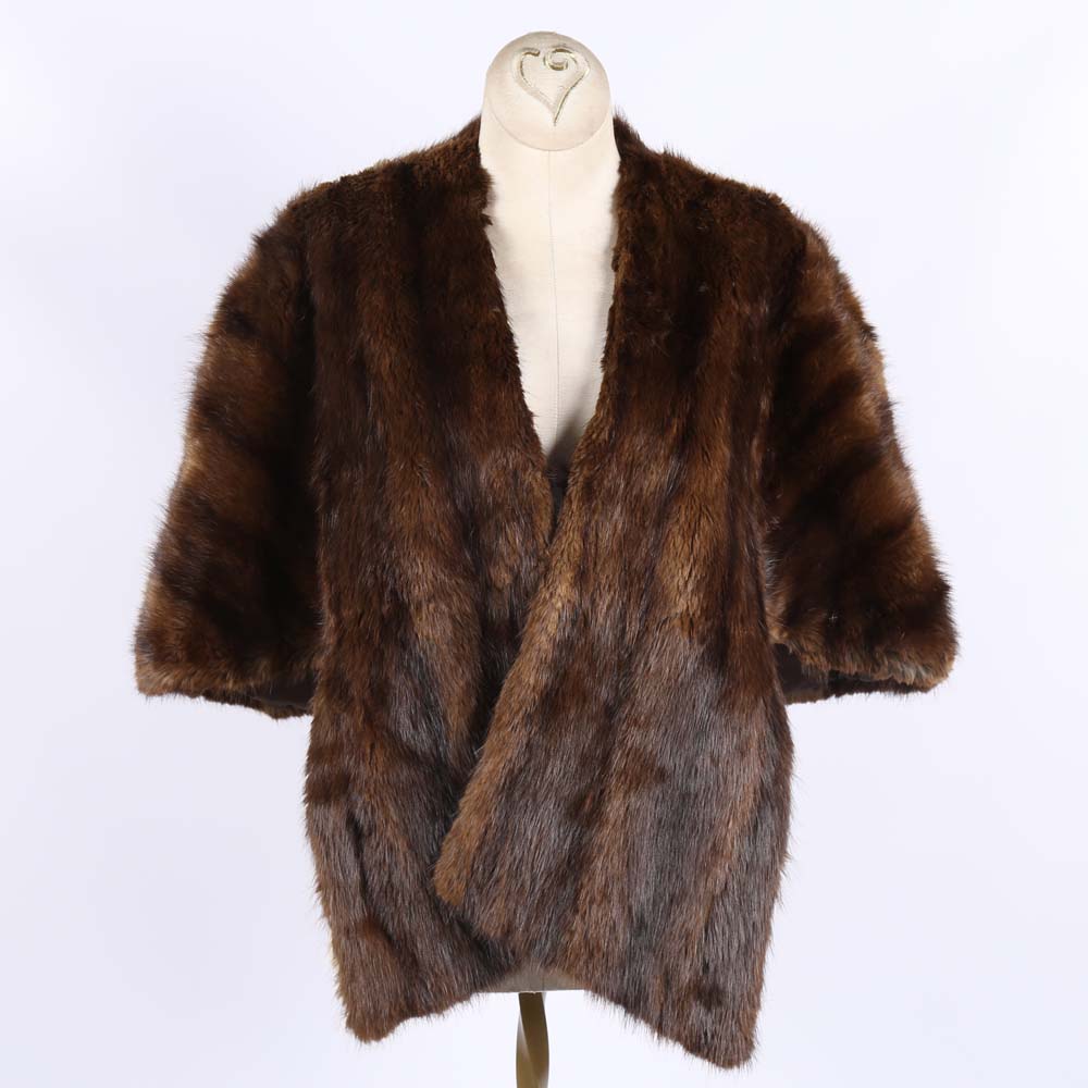 Vintage Beaver Fur Stole