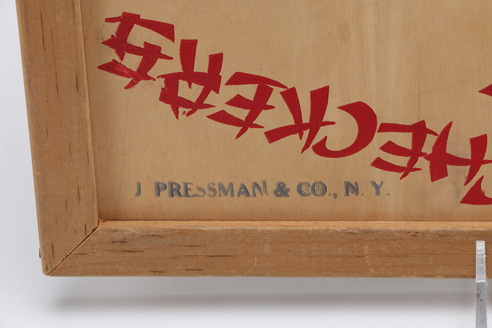 Vintage Chinese Checkers Game Board in Original Box by J Pressman & Co.