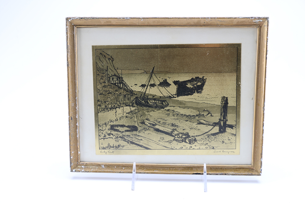 Lionel Barrymore Gold Foil Etchings