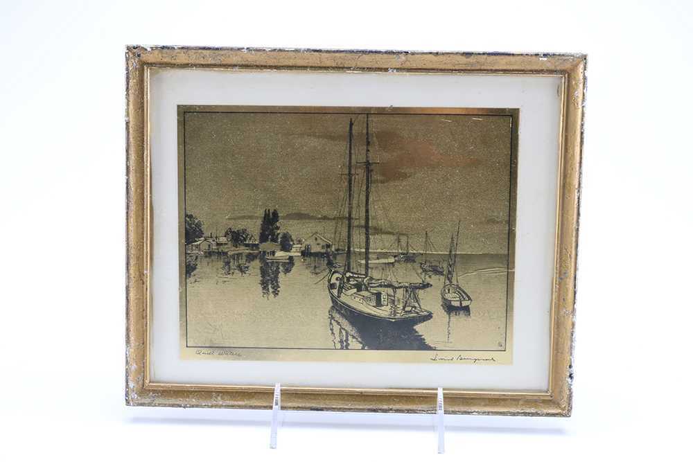 Lionel Barrymore Gold Foil Etchings