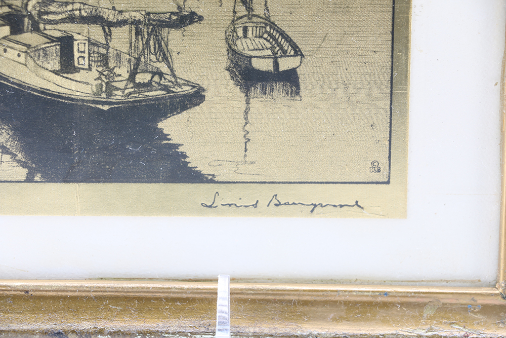 Lionel Barrymore Gold Foil Etchings