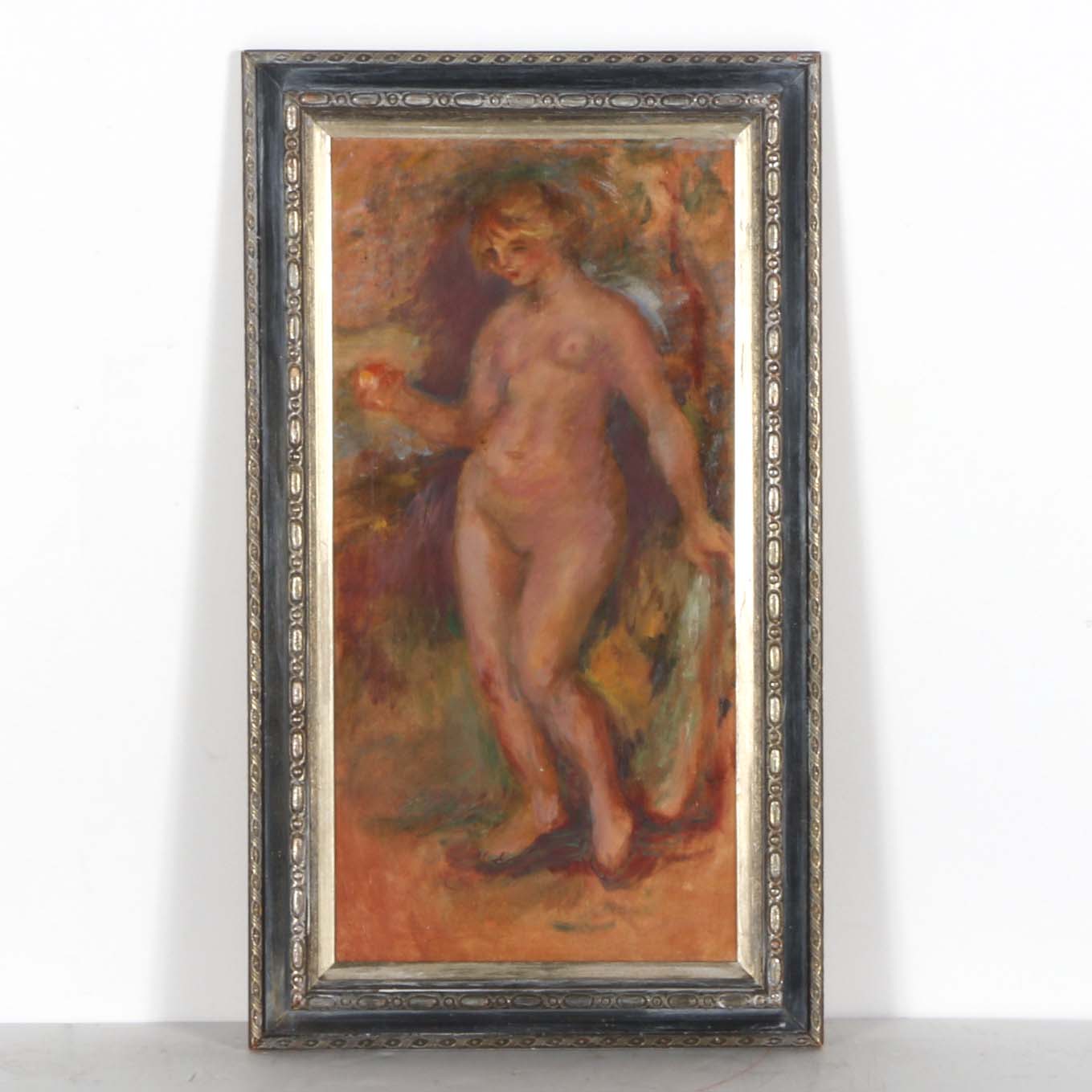 Original Oil on Board of Nude Blonde Woman