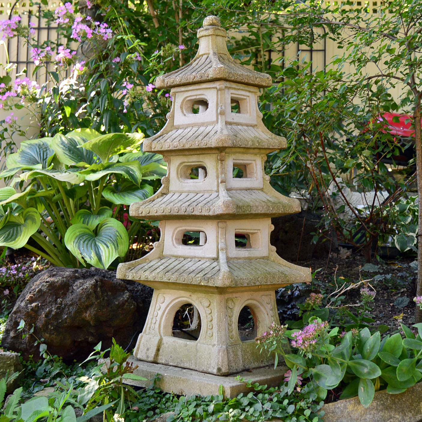 Concrete Pagoda Statue