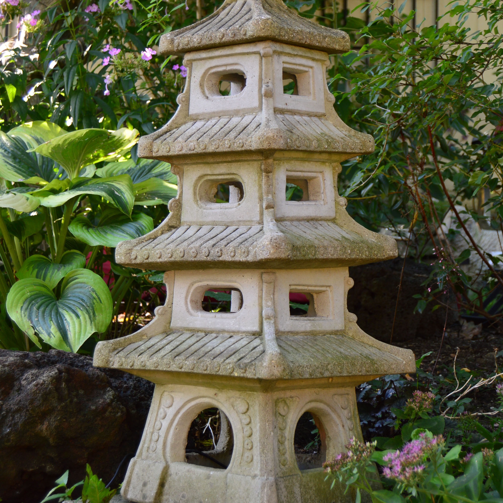 Concrete Pagoda Statue