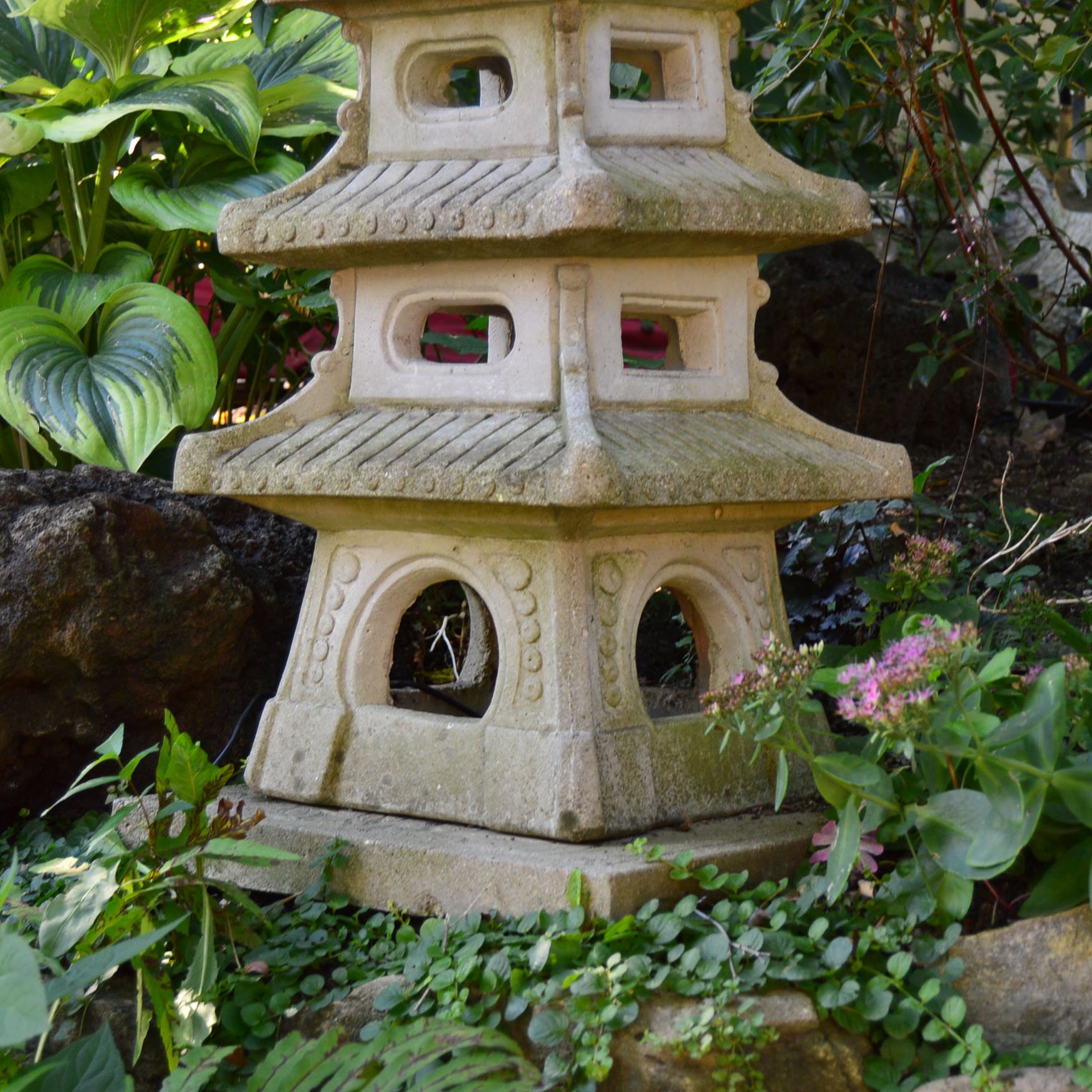 Concrete Pagoda Statue