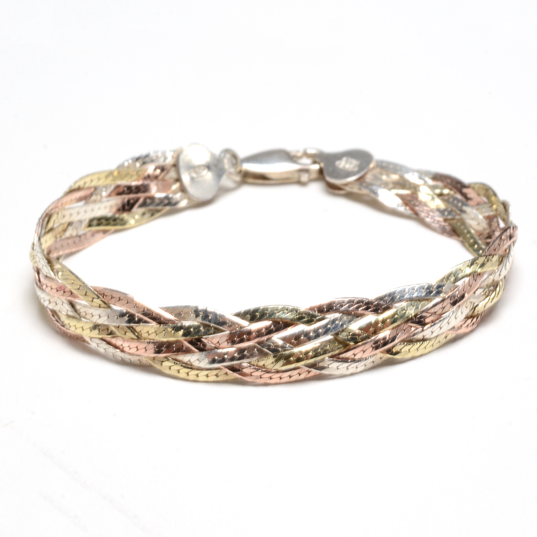 Group of Bracelets, Mostly Stamped 925