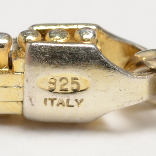 Group of Bracelets, Mostly Stamped 925