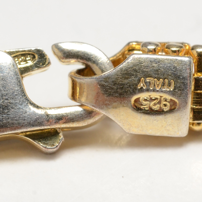 Group of Bracelets, Mostly Stamped 925