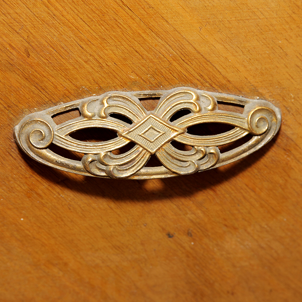 1930's Waterfall Style Mahogany China Cabinet