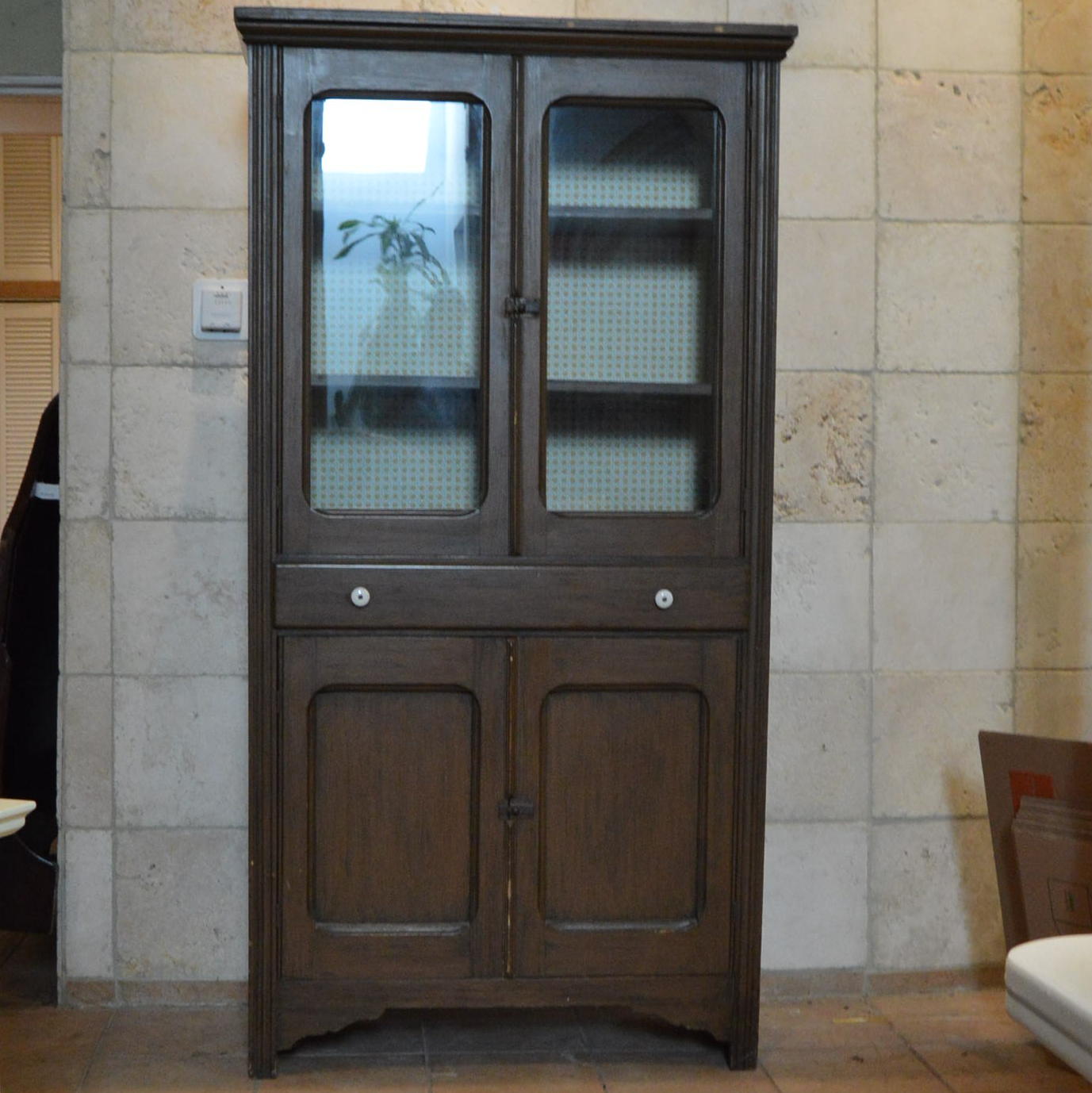 Vintage Wooden Kitchen Cupboard