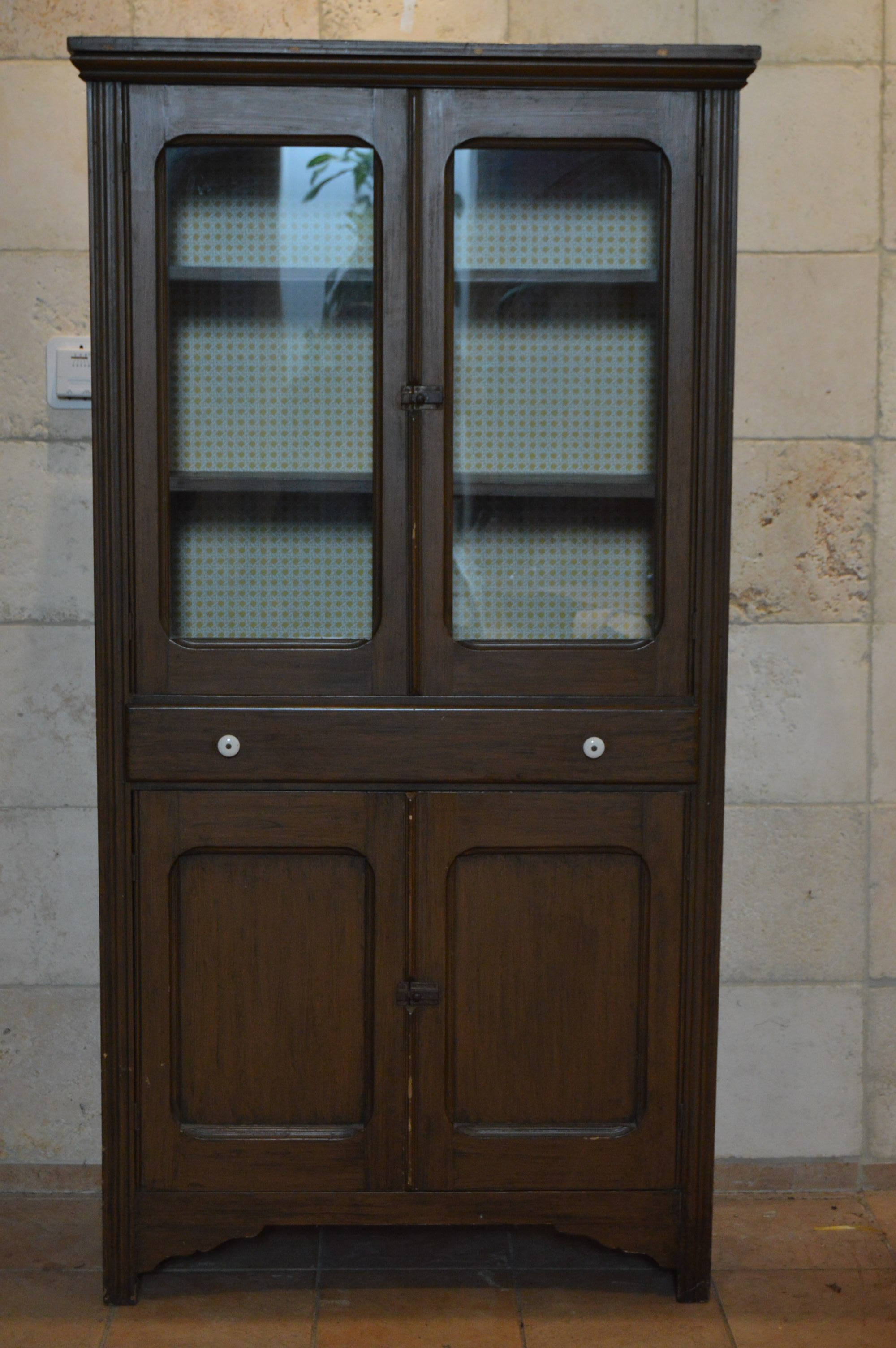 Vintage Wooden Kitchen Cupboard