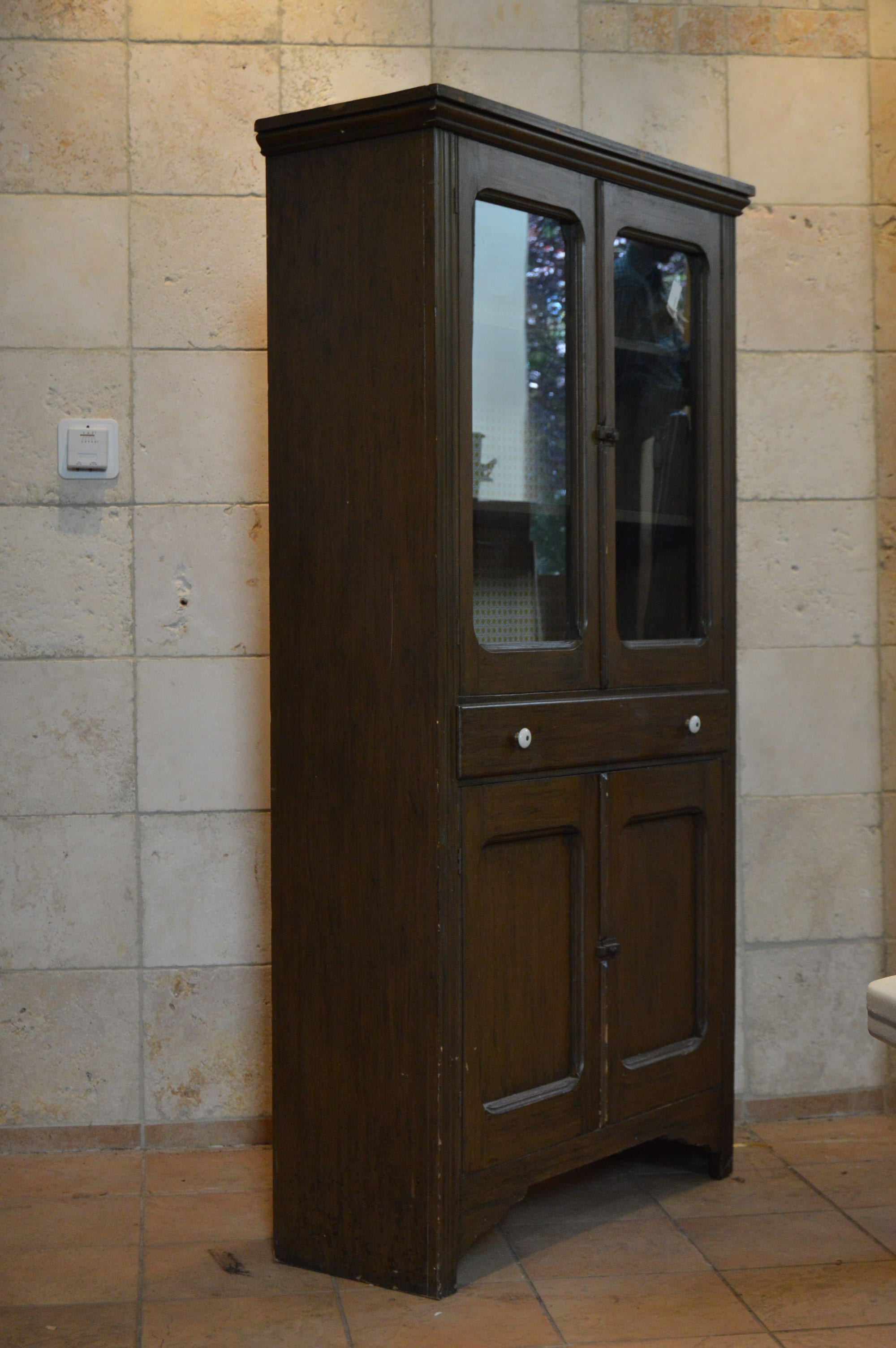 Vintage Wooden Kitchen Cupboard