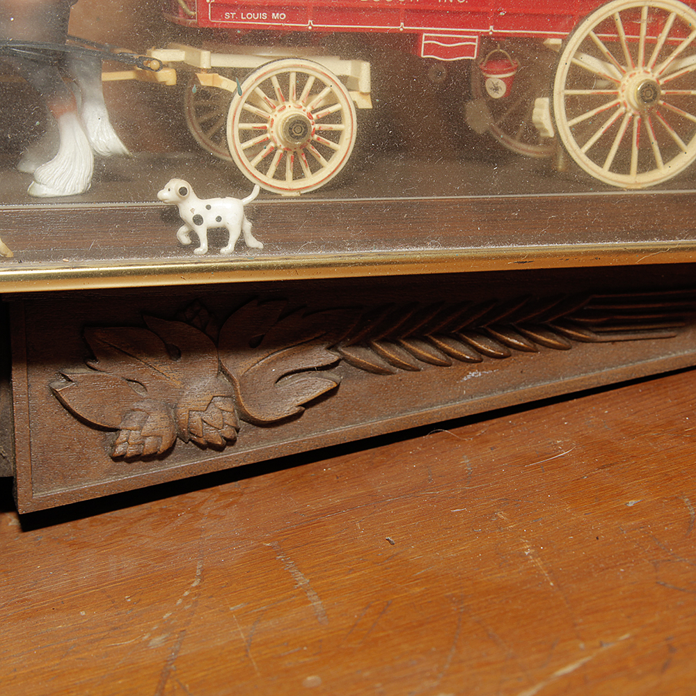 Vintage Budweiser Clydesdale Bar Clock and Light