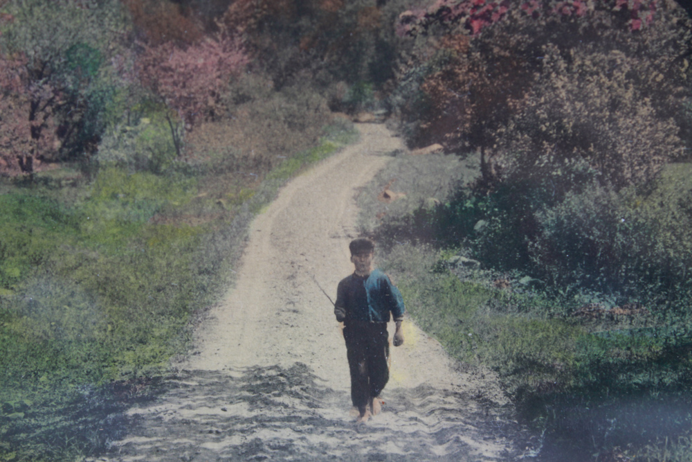 Signed David Davidson Hand-Colored Photograph