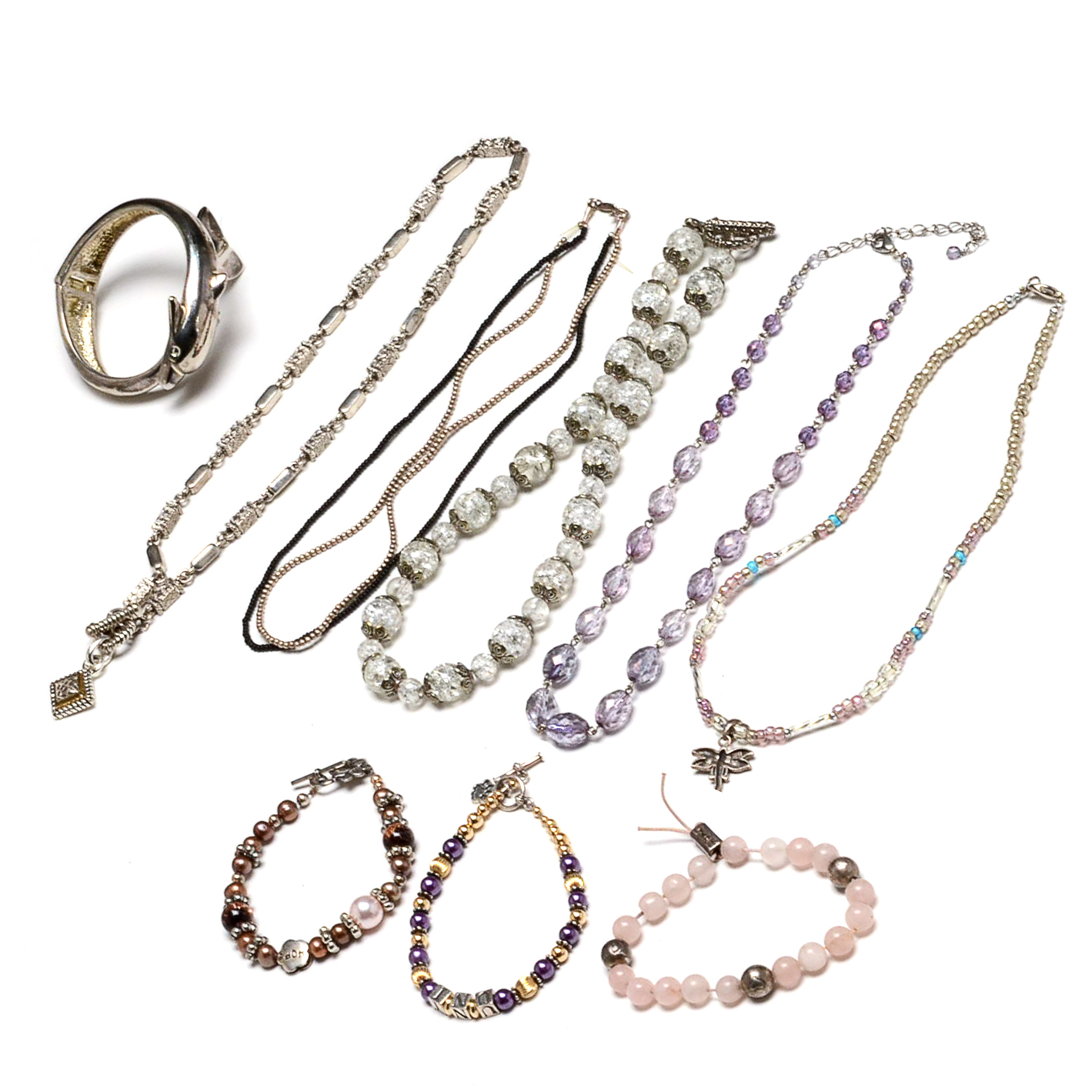 Assortment of Costume Jeweling Including Stamped 925 Pieces