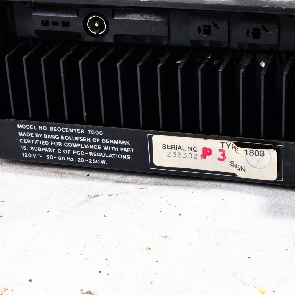 1980s Bang & Olufsen Beocenter 7000 Stereo