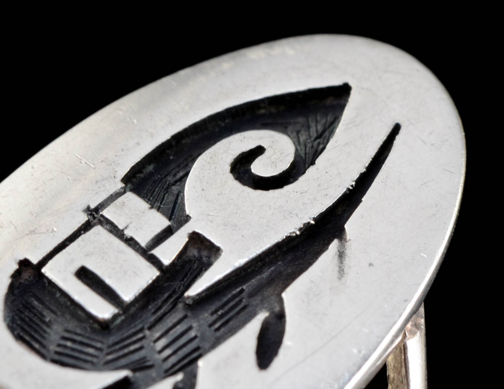 Norman Honie Jr. Native American Hopi Indian Sterling Silver Corn Maiden Ring