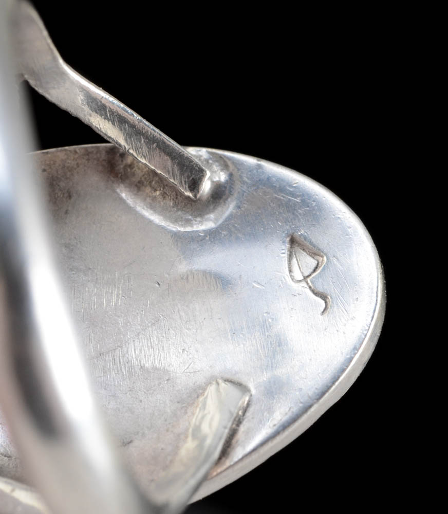 Norman Honie Jr. Native American Hopi Indian Sterling Silver Corn Maiden Ring