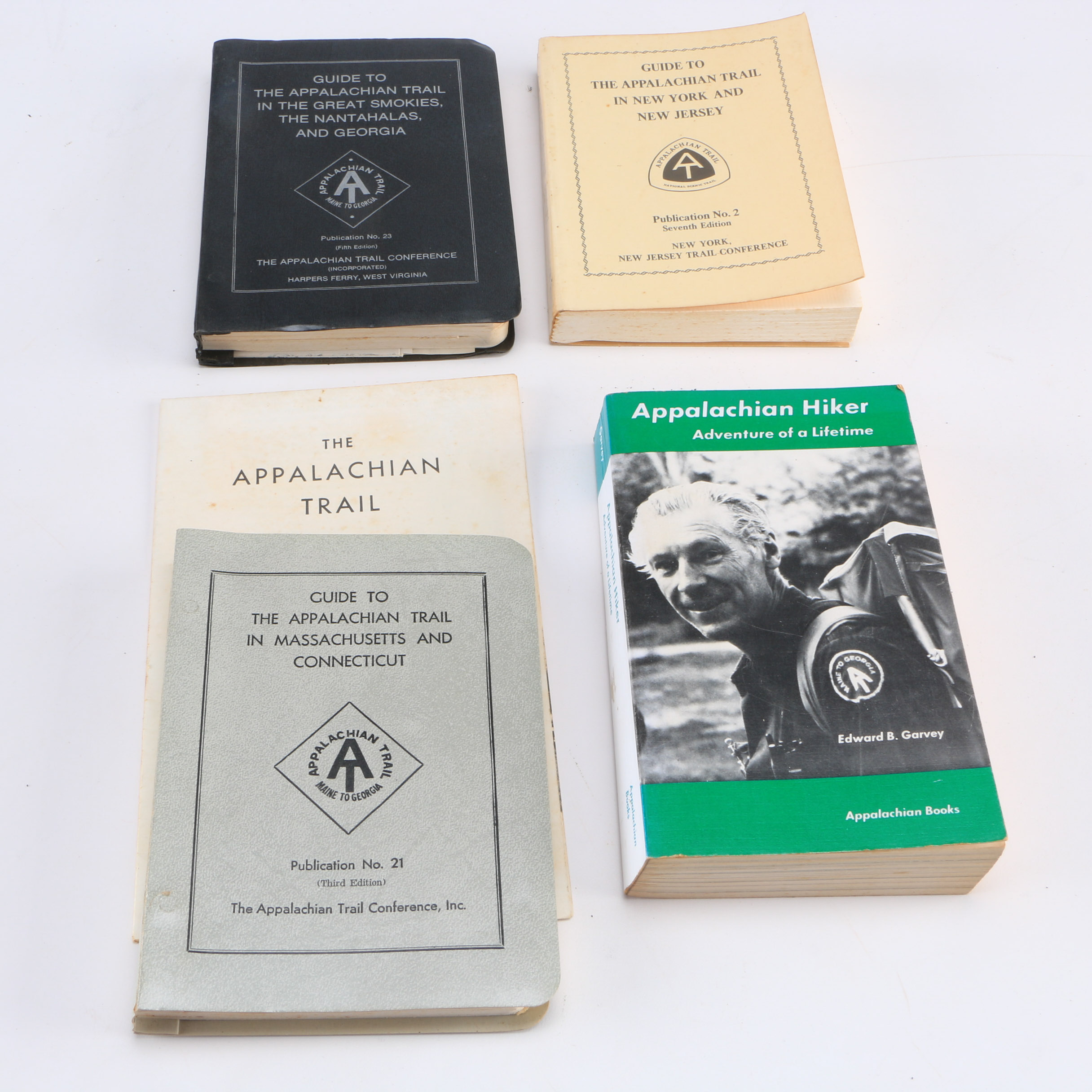 Five Appalachian Trail Books Circa 1975