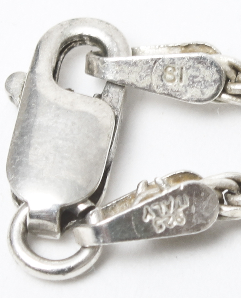 Sterling Silver Pendant Necklace and Bracelet