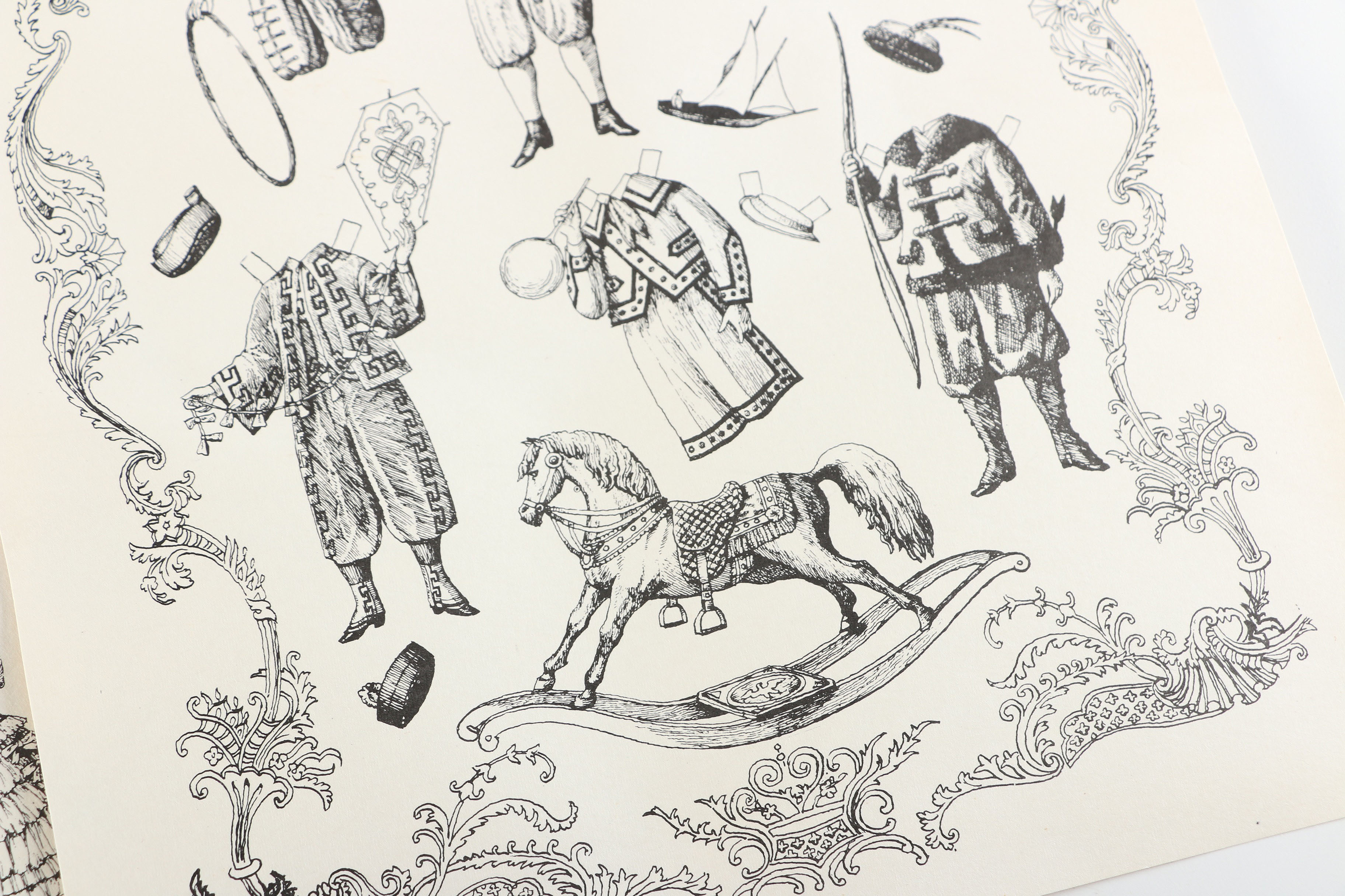 Pair of Vintage Style Offset Lithographs on Paper