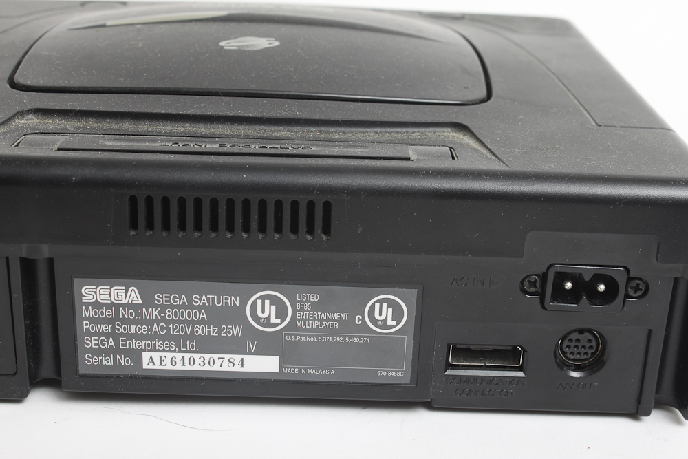 1990s SEGA Saturn Game Console With Controllers