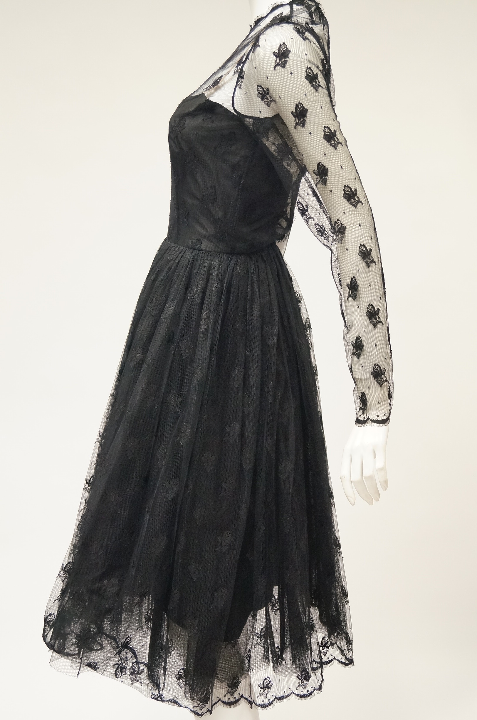 Vintage Black Frances Epstein Party Dress
