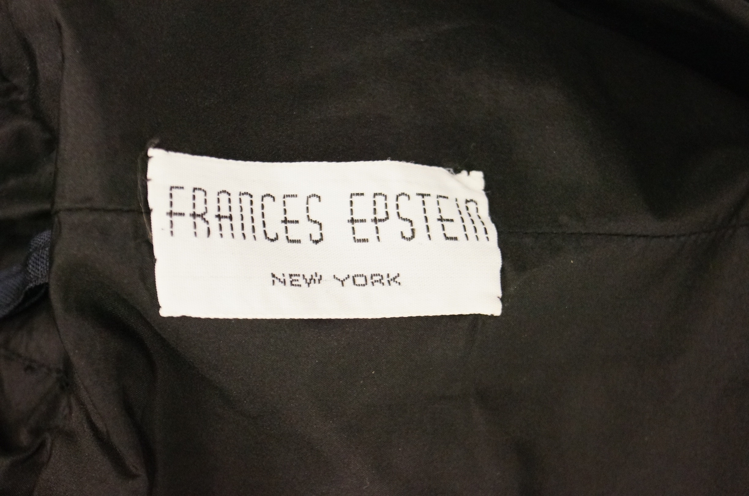 Vintage Black Frances Epstein Party Dress