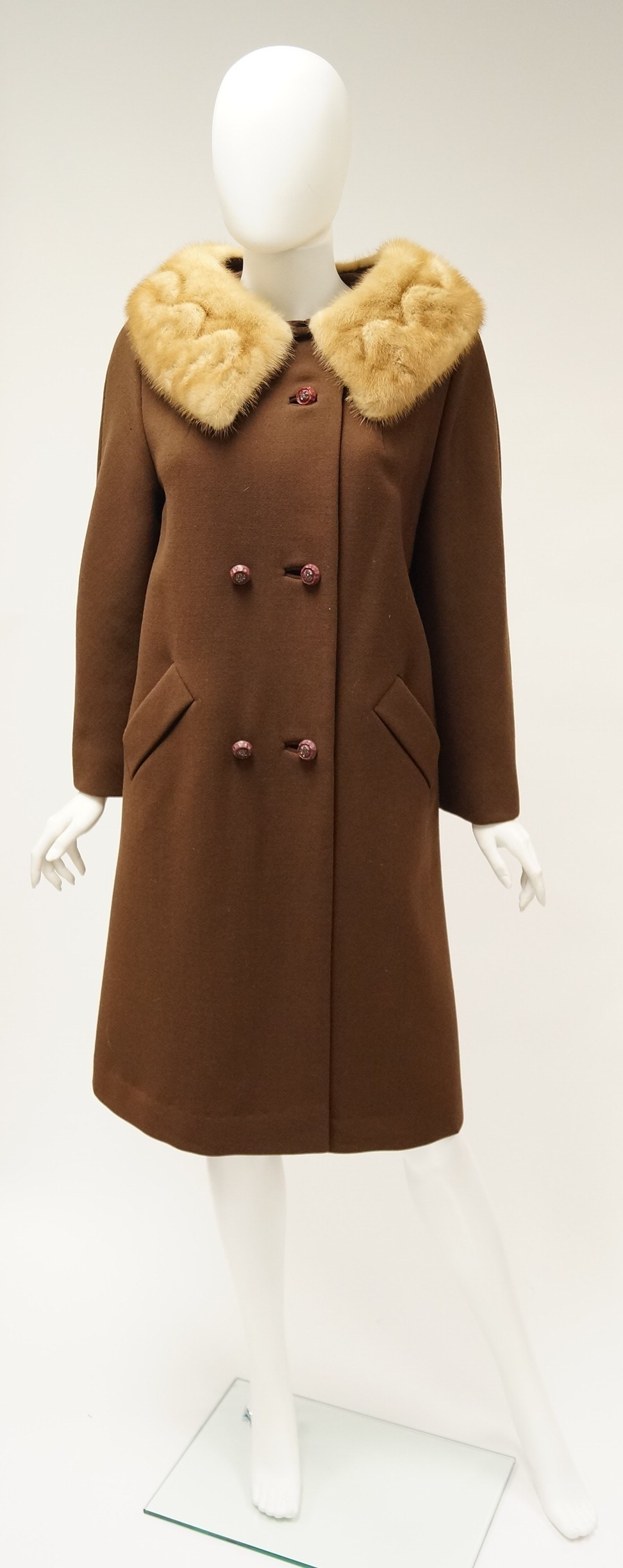 Set of Vintage Coats with Fur Collars
