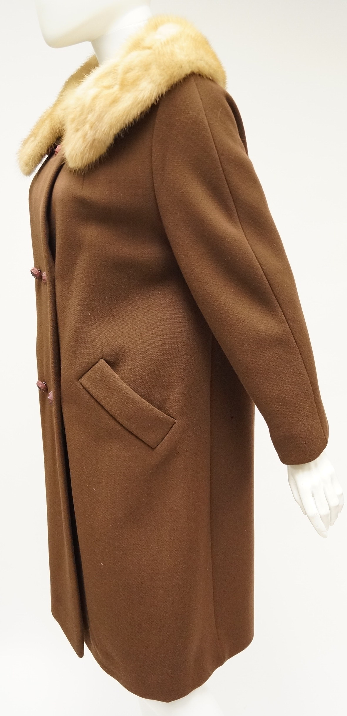 Set of Vintage Coats with Fur Collars