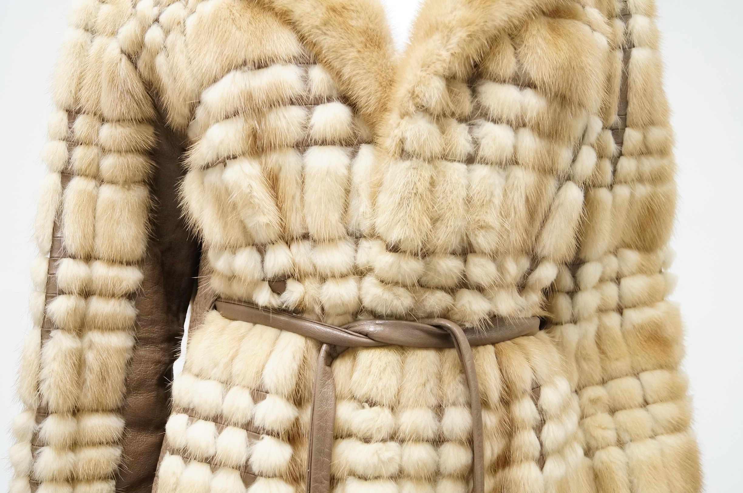 Vintage Mink and Leather Coat