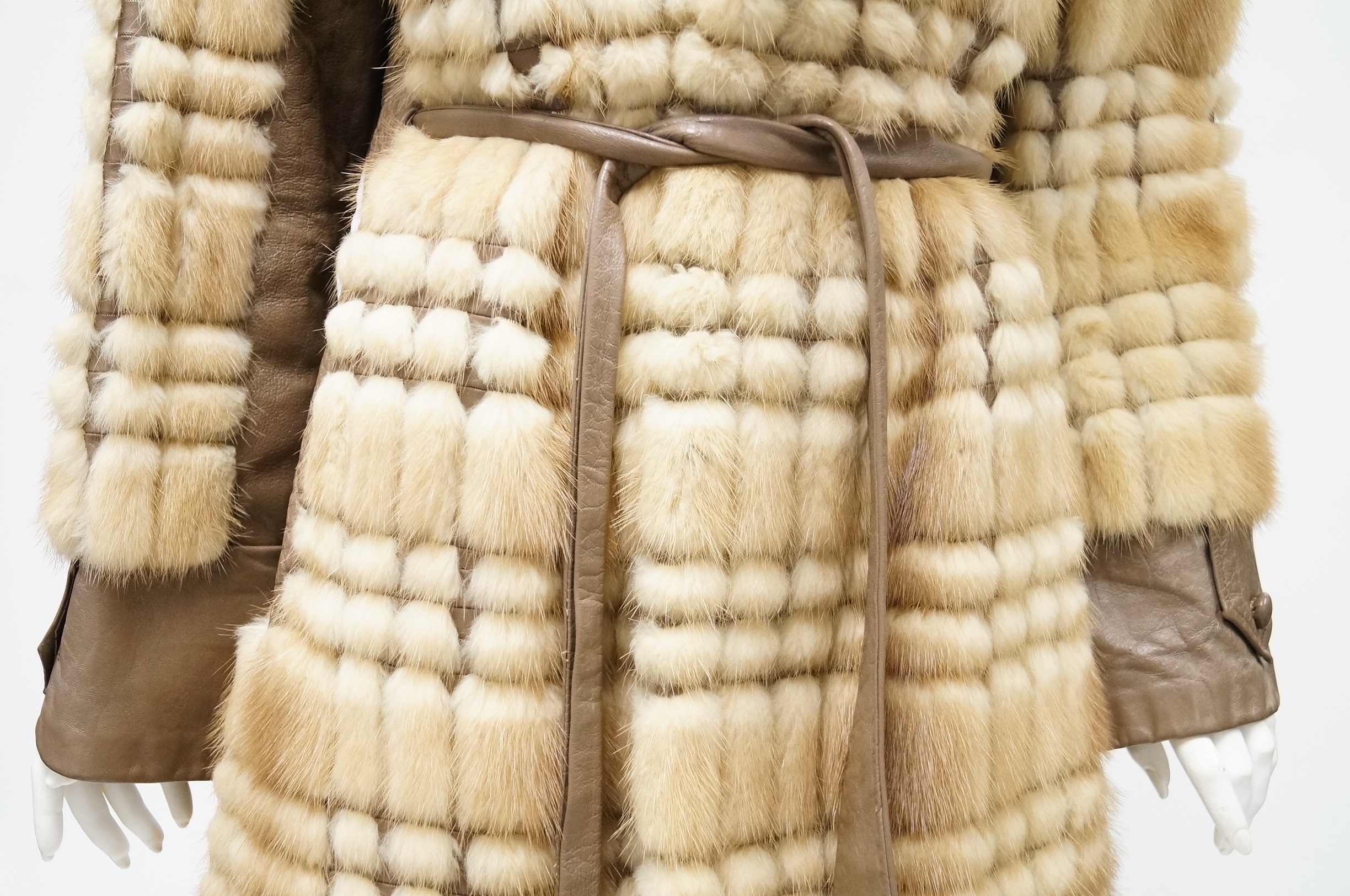 Vintage Mink and Leather Coat